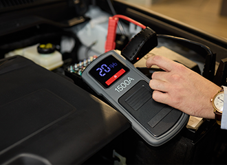Emergency start of car battery